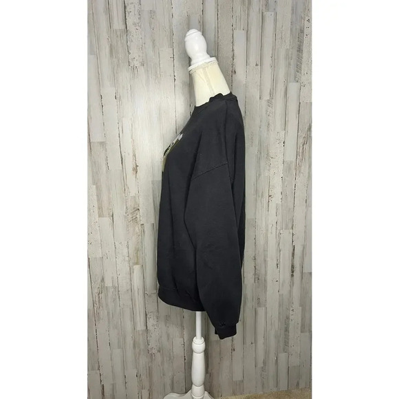 Vintage Disney‎ Grumpy Happily Grumpy Pullover Sweatshirt Unisex Large Dark Gray - Picture 4 of 5